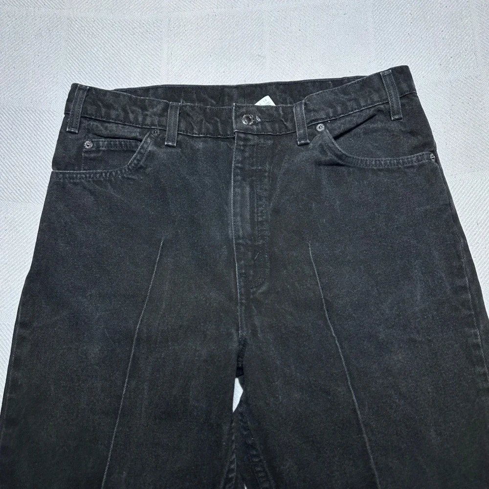 Vintage 90s Levi's 505 Jeans Mens 32x30* Orange Tab Regular Straight Faded Black